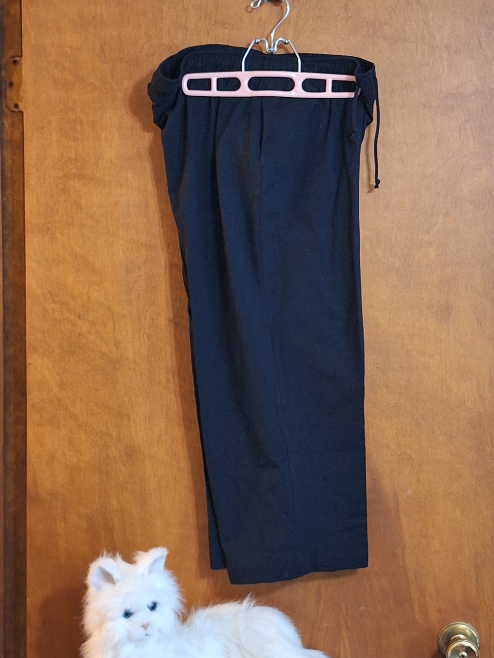 Karen Scott Black Drawstring Jogger Pants